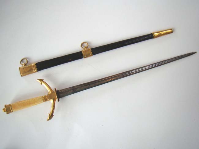 A fabulous Naval Officers' Dirk, American or English, circa 1810